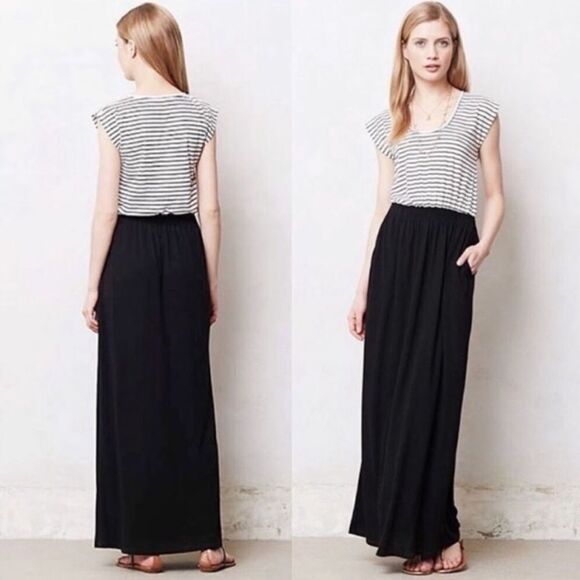 Anthropology Lilka  ShortSleeve Maxi Dress SzSm - Picture 1 of 10